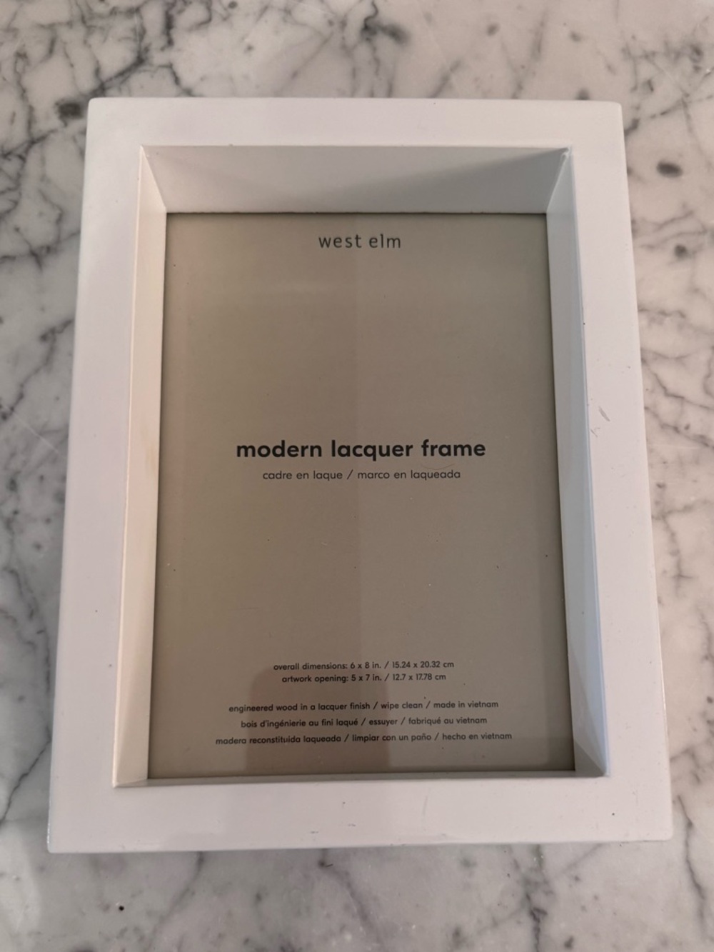 West elm modern lacquer frame, nwt, 5x7